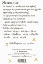 Oh! What Fun Reindeer Dishtowel Embroidery Pattern