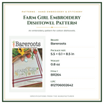 Product Specifications – Farm Girl Embroidery Dishtowel Pattern