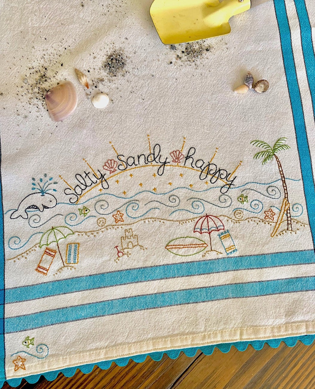 Salty Sandy Happy Dishtowel Kit