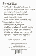 Salty Sandy Happy Embroidery Dishtowel Pattern