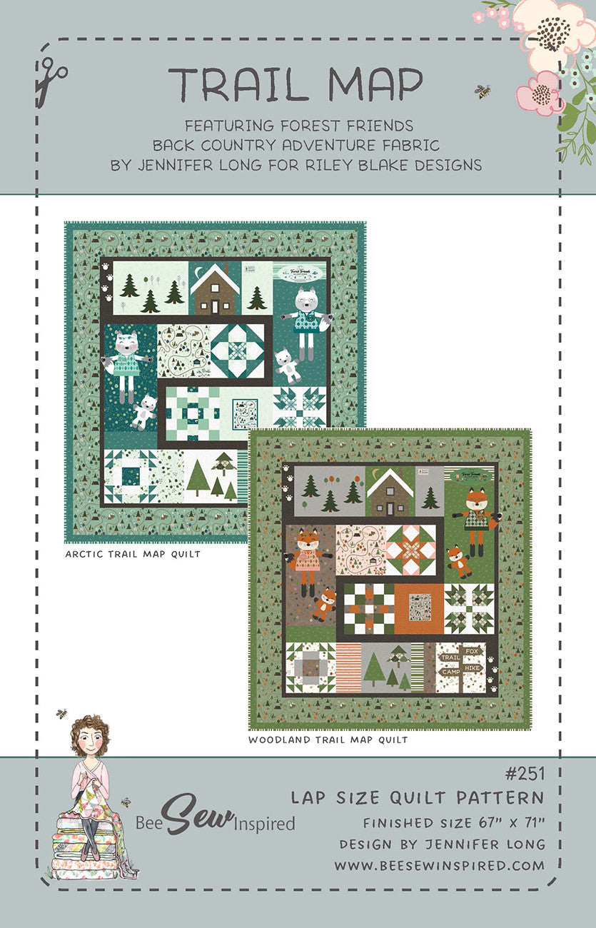 Trail Map Quilt Pattern