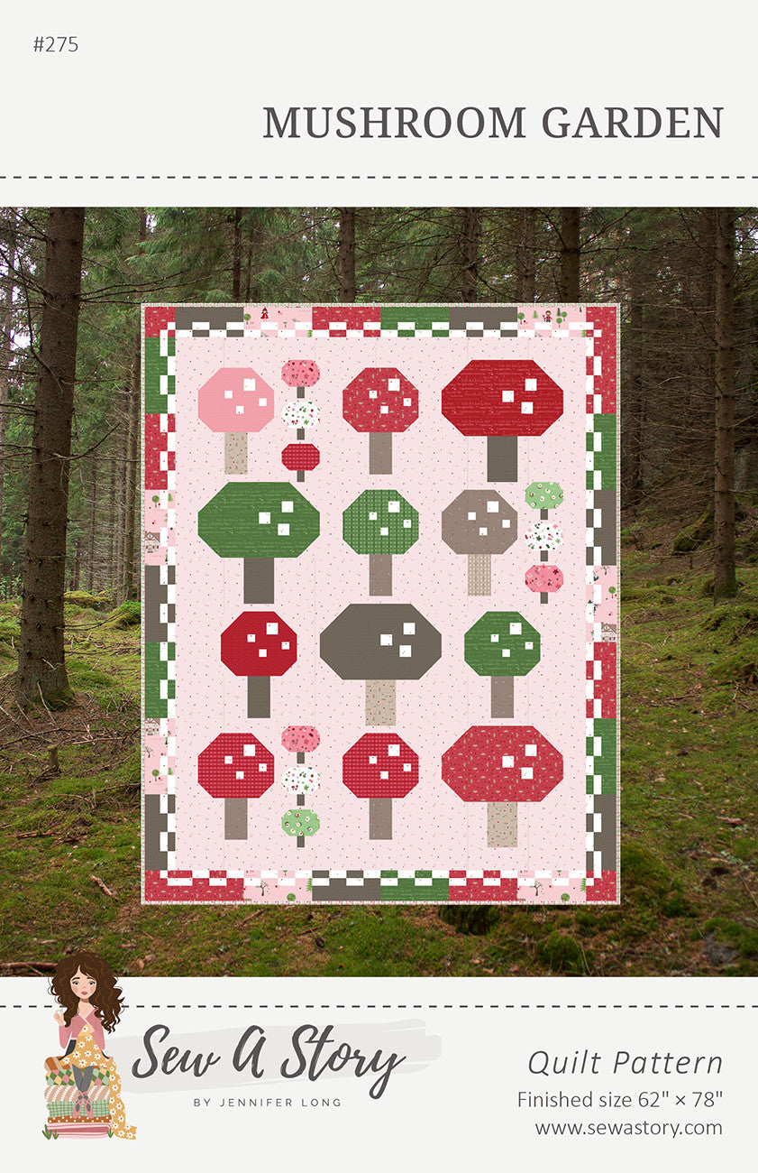 Mushroom Garden Quilt Pattern
