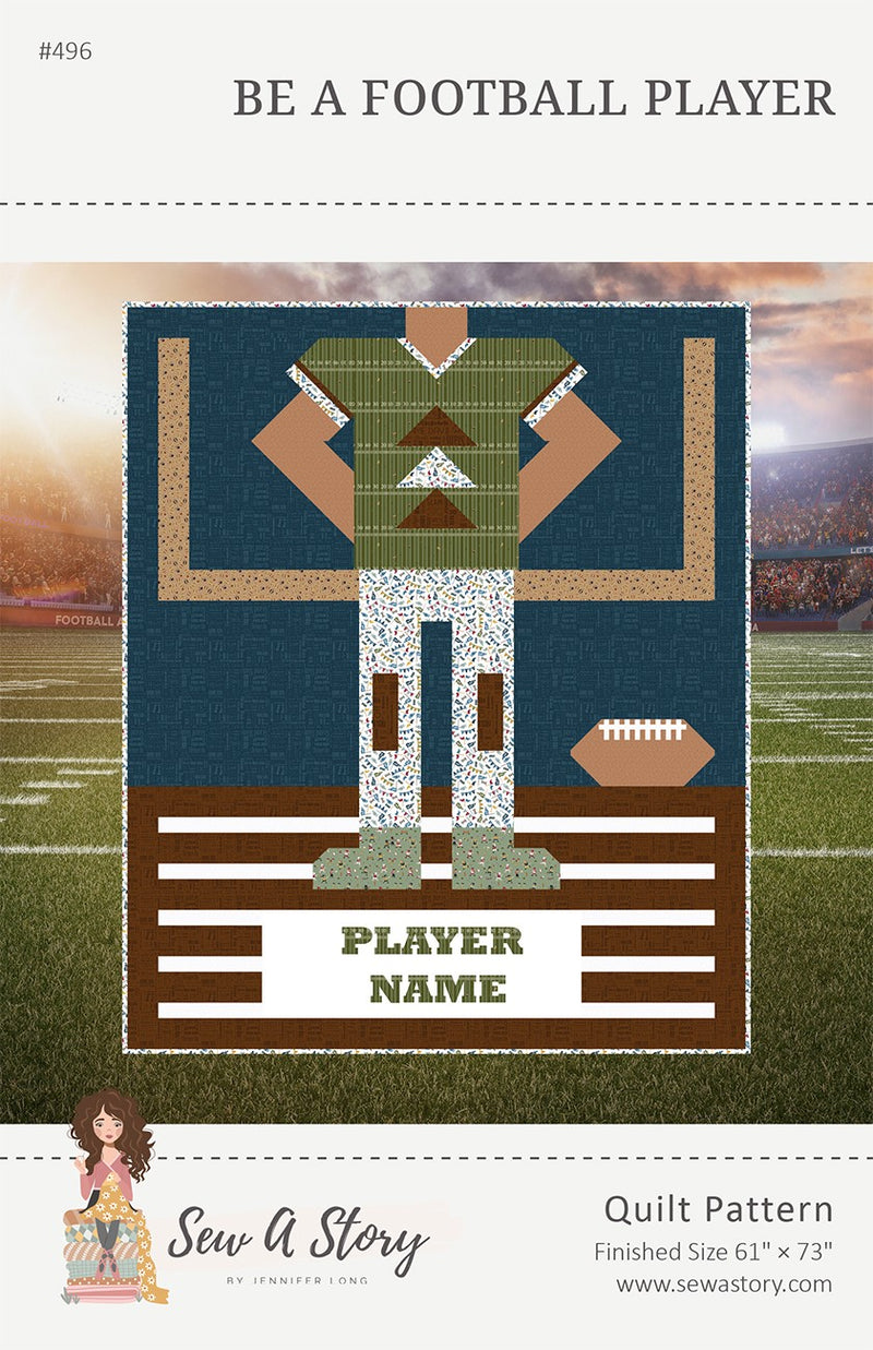 Be A Football Player Quilt