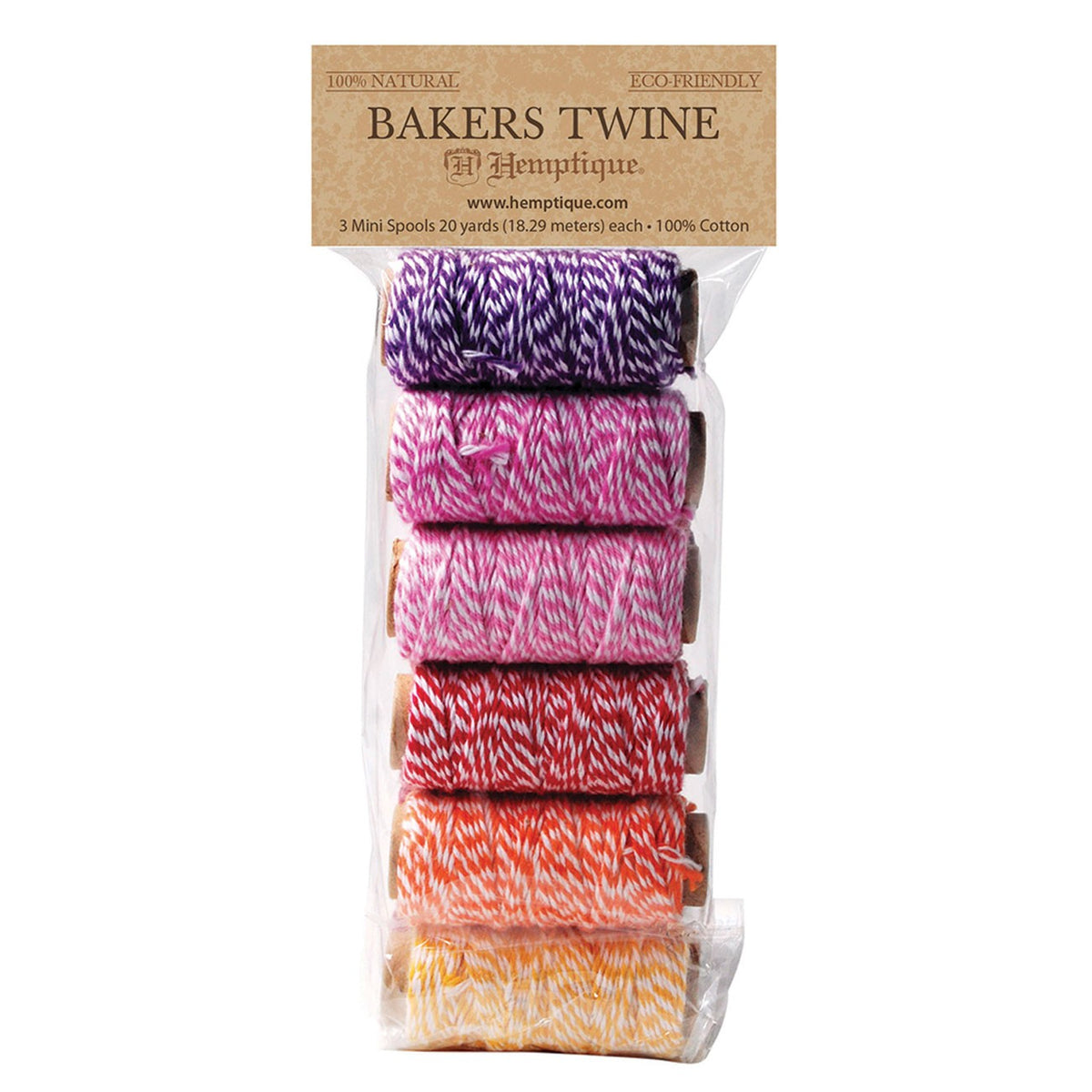 Cotton Bakers Twine 2ply 6 Spool Set Spring Fling