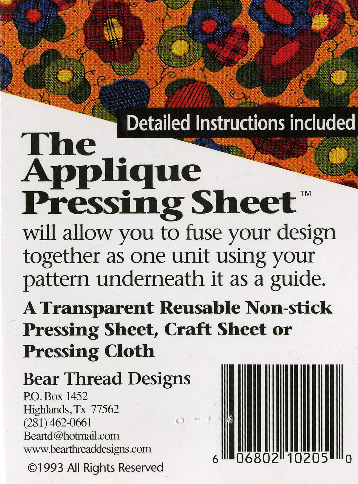 Applique Pressing Sheet 13in x 17in