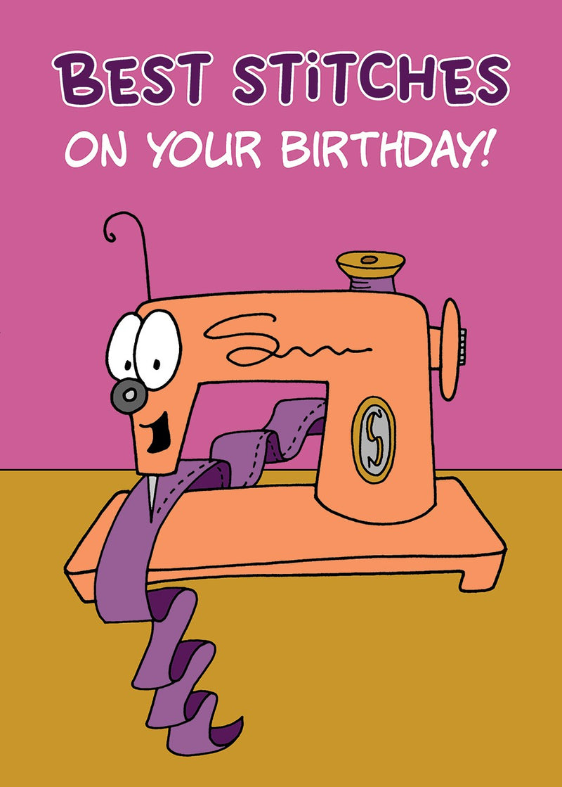 Birthday Card for Quilters Best stitches on your birthday