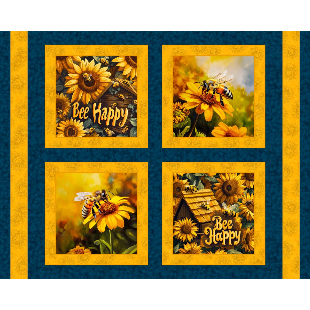 45" Bee Happy Panel
