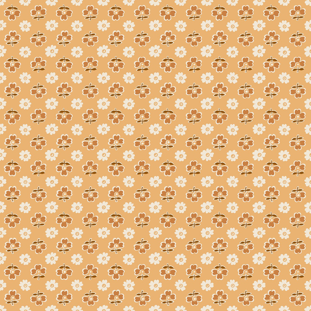 Casserole Daisy fabric swatch