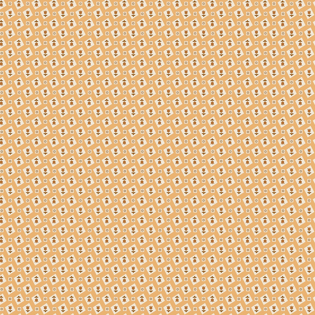 Tulips Daisy fabric swatch