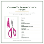 Product Specifications – Curved Tip Sewing Scissor 5 1/2in