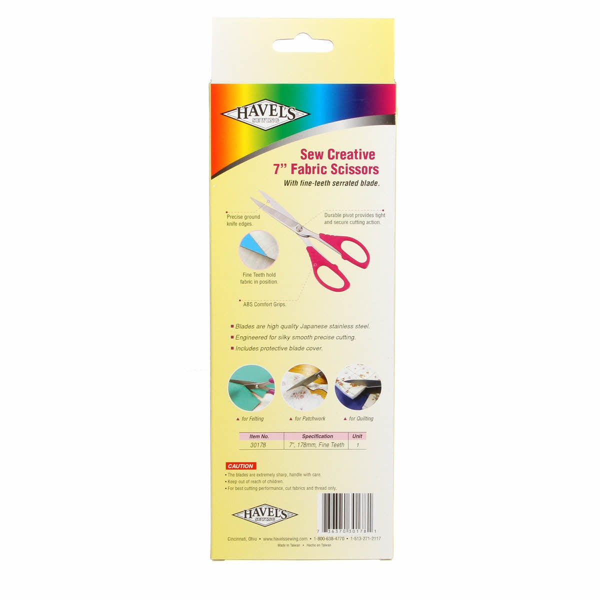 Fine Teeth Sewing Scissor 7in
