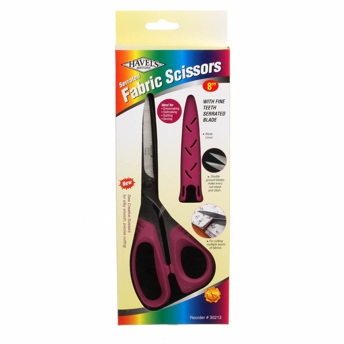 Serrated Fabric Scissors 8in