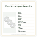 Product Specifications – 60mm Replacement Blade 3ct