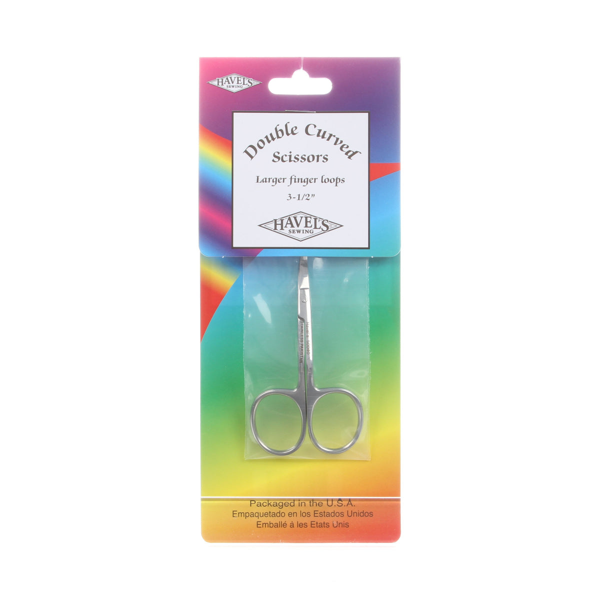 Double Curved Embroidery Scissor Large Loop 3 1/2in