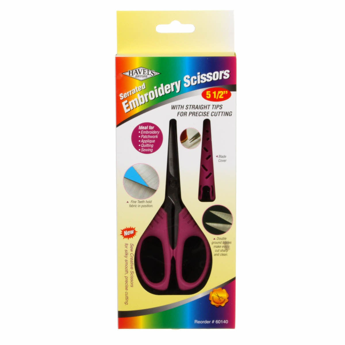 Serrated Blade Embroidery Scissor 5-1/2in