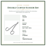 Product Specifications – Double Curved Scissor 5in