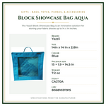 Product Specifications – Block Showcase Bag Aqua