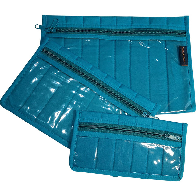 Notions Pouch Set Aqua 3 Piece