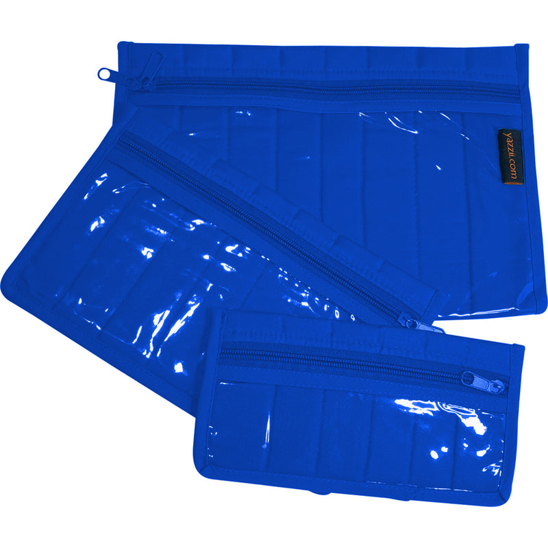 Notions Pouch Set Royal Blue 3 Piece
