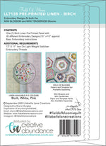 Field of Blooms Linen Panel Birch