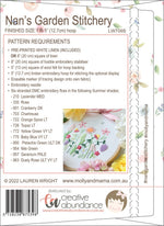 Nans Garden Summer Includes Pre Printed Linen