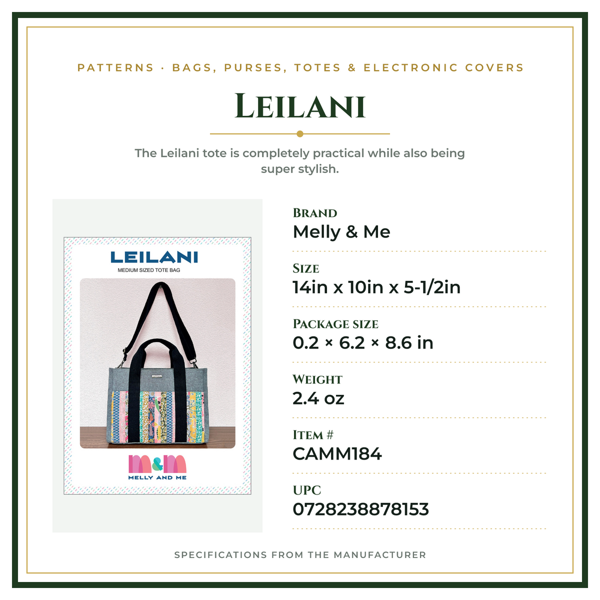 Product Specifications – Leilani