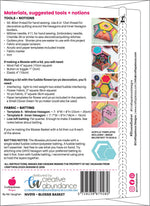Blossie Basket - Includes Quilt As You Go Template