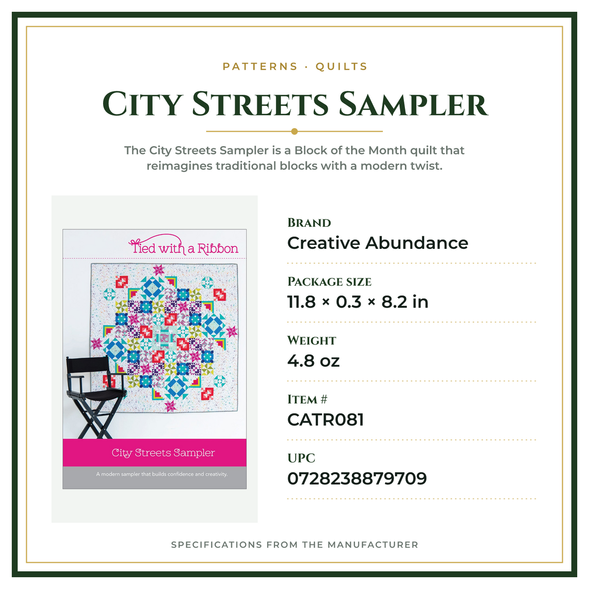 Product Specifications – City Streets Sampler