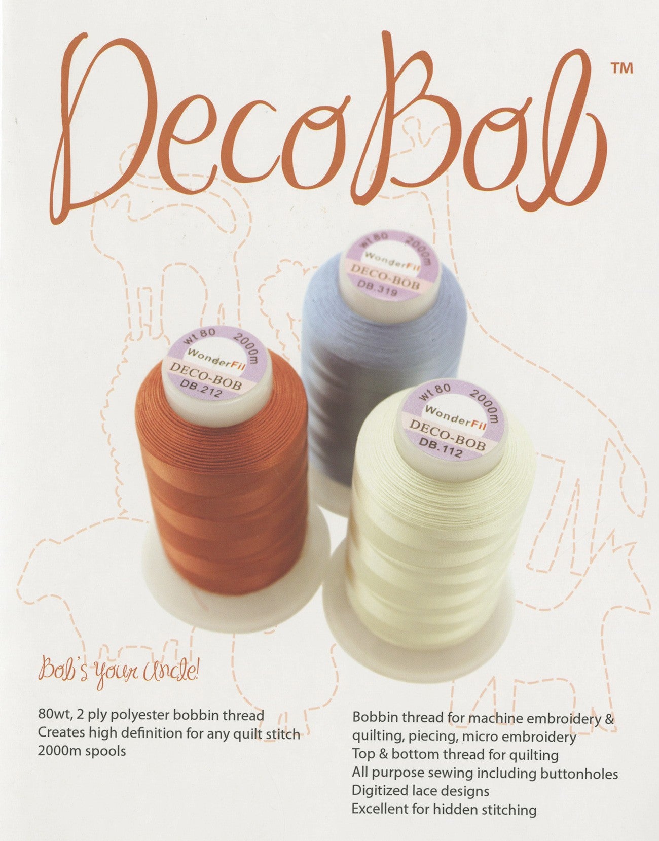 WonderFil Real Thread Decobob Color Card