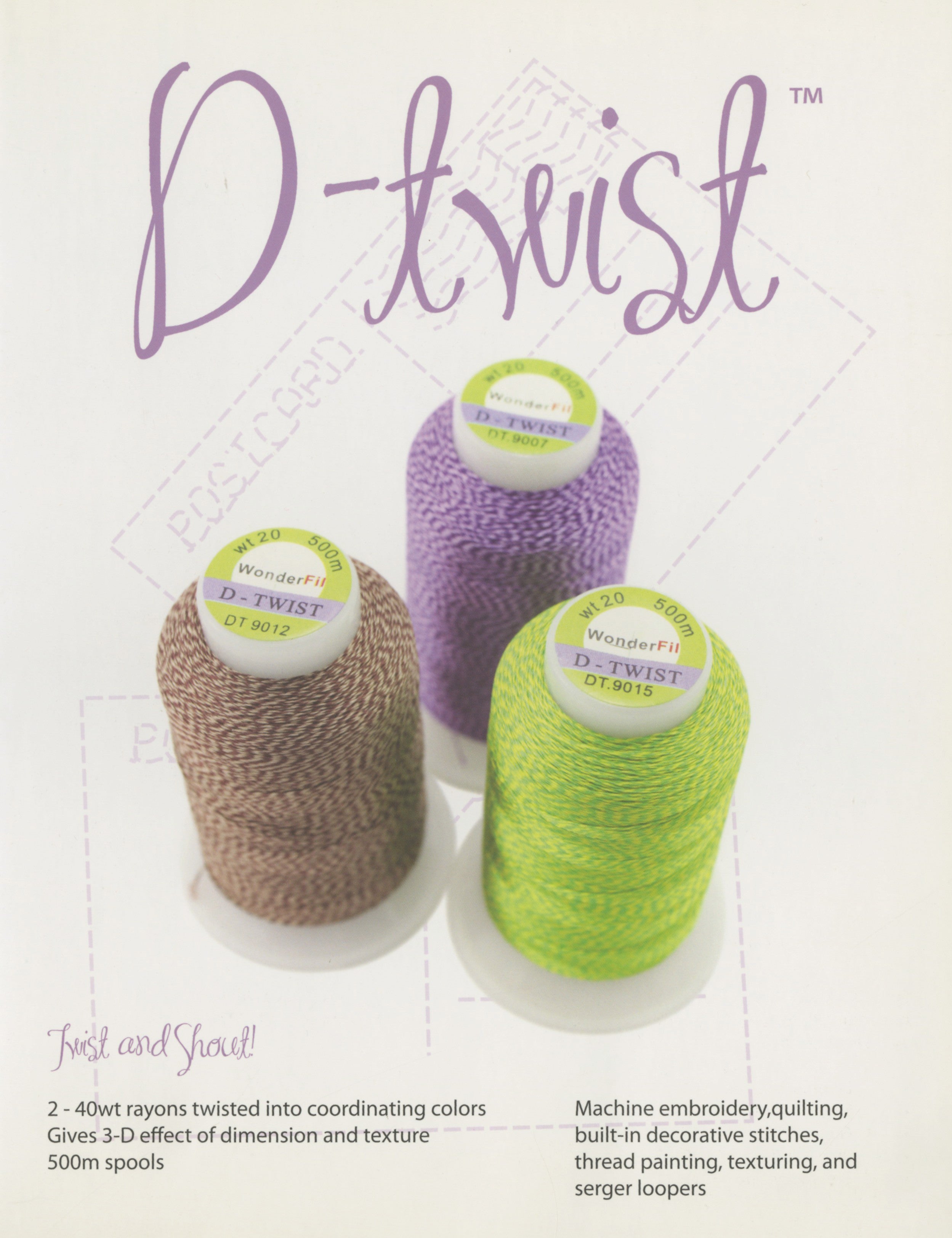 WonderFil Real Thread D-Twist Color Card