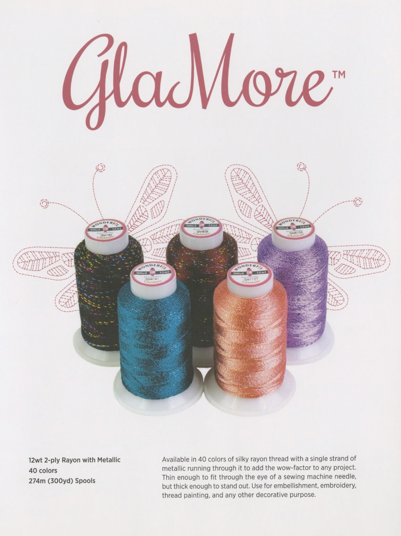 WonderFil Real Thread Glamore Color Card