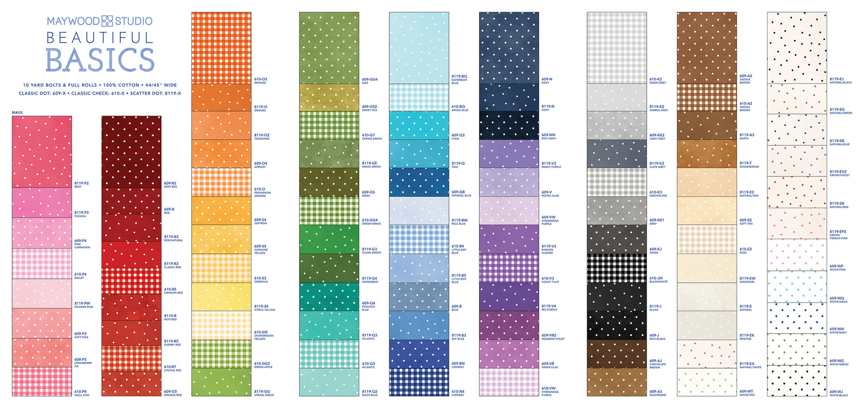Beautiful Basics Color Card - 2024 Refresh