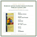 Product Specifications – Robison Anton Super Strength Rayon Thread Color Card