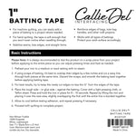 Callie Del® Batting Tape 1in x 30yds