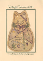 Vintage Christmas Ornament Kitty