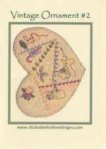 Vintage Christmas Ornament Heart