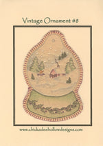 Vintage Christmas Ornament Snow Globe