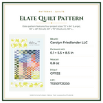 Product Specifications – Elate Quilt Pattern