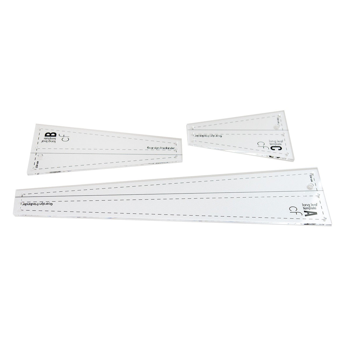 Long Leaf Acrylic Template Set