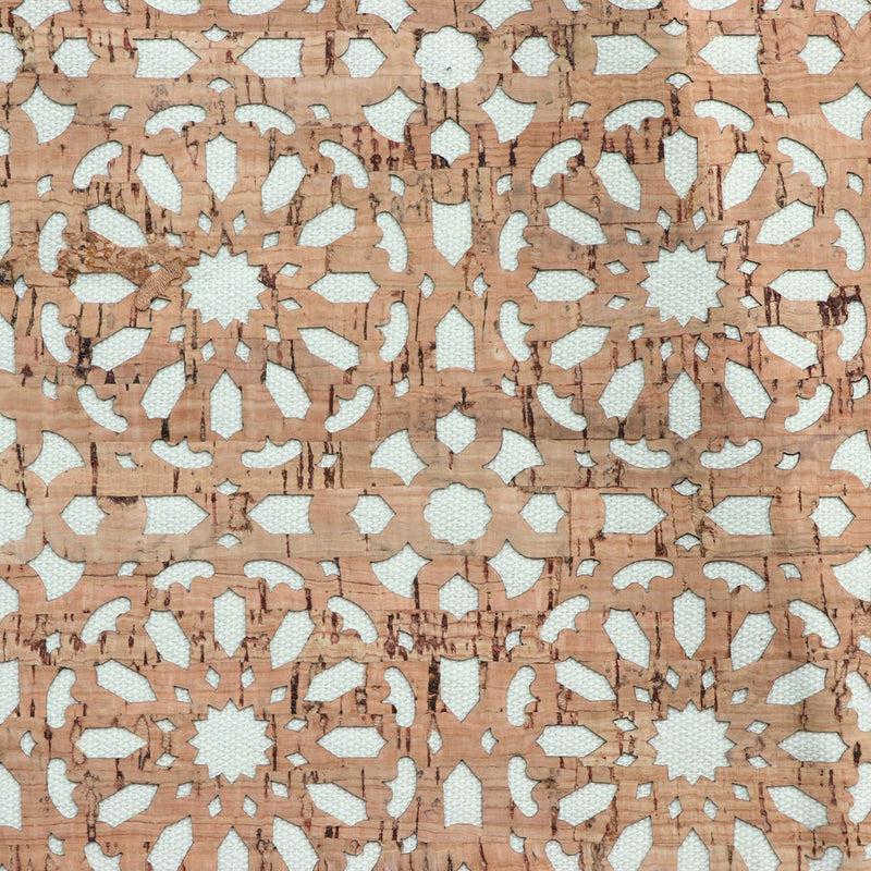 Cream Canvas Backed Mandala Pro Lite Cork 5 yards