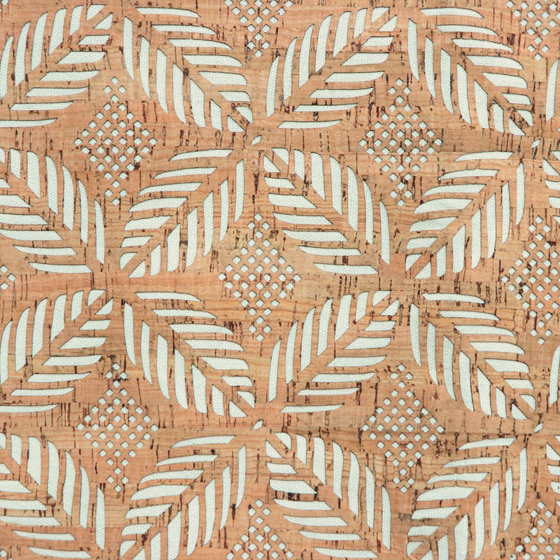 Cream Canvas Backed Palms Pro Lite Cork 5 yards