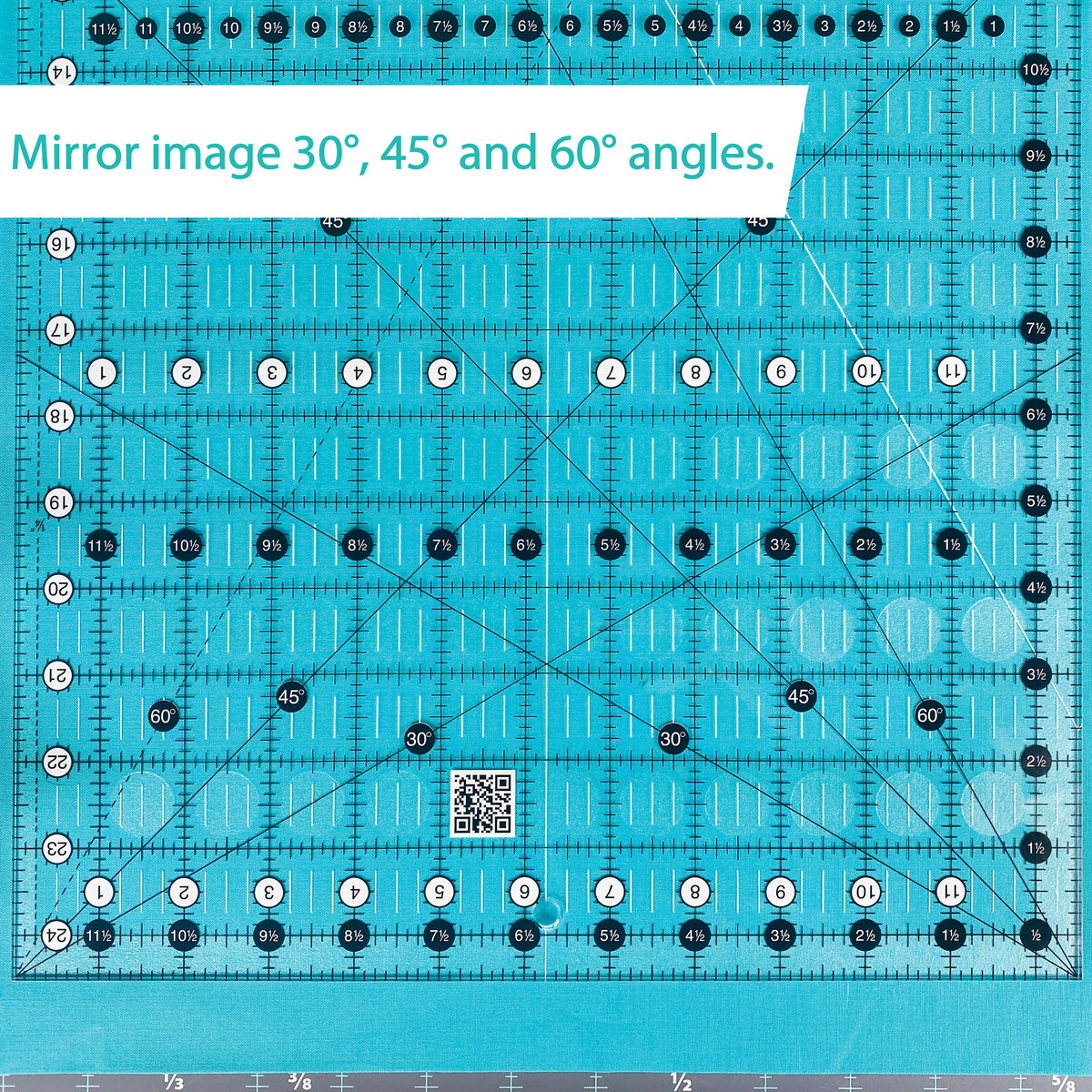Creative Grids Quilt Ruler 12-1/2in x 24-1/2in Rectangle