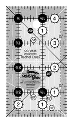 Creative Grids Quilt Ruler 2-1/2in x 4-1/2in Rectangle