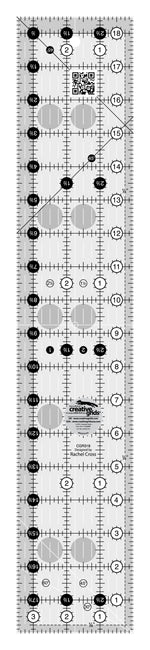 Creative Grids Quilt Ruler 3-1/2in x 18-1/2in Rectangle