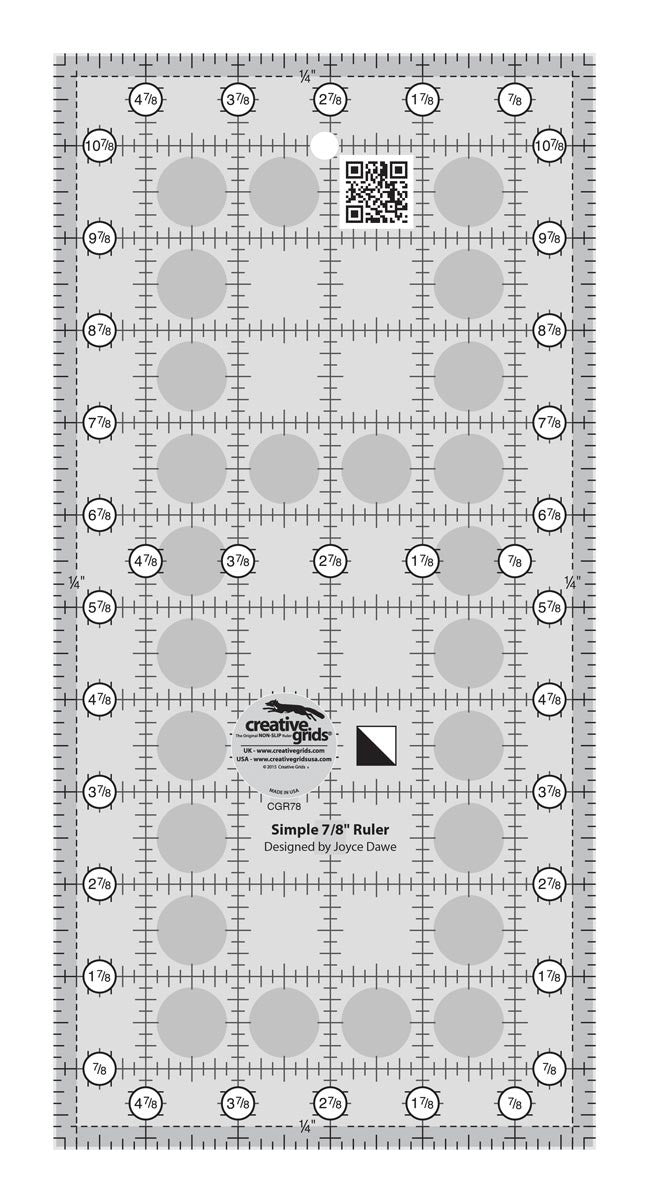 Creative Grids Quilt Ruler Simple 7/8 Triangle Maker