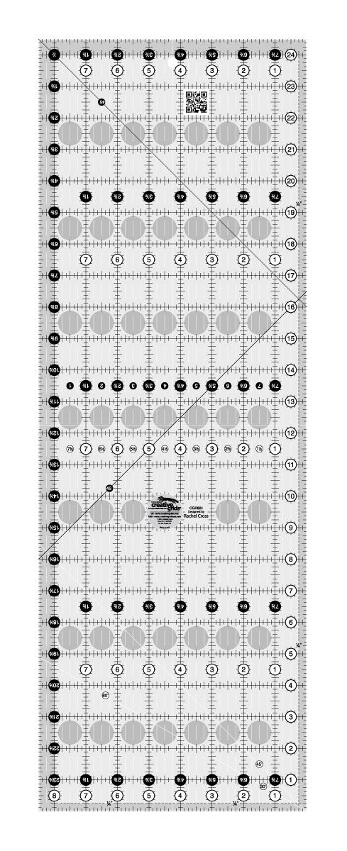 Creative Grids Quilt Ruler 8-1/2in x 24-1/2in Rectangle