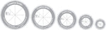 Creative Grids Quilt Ruler Circles Set of 5