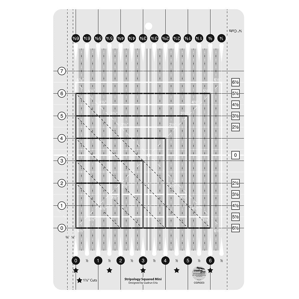 Creative Grids Quilt Ruler Stripology® Mini