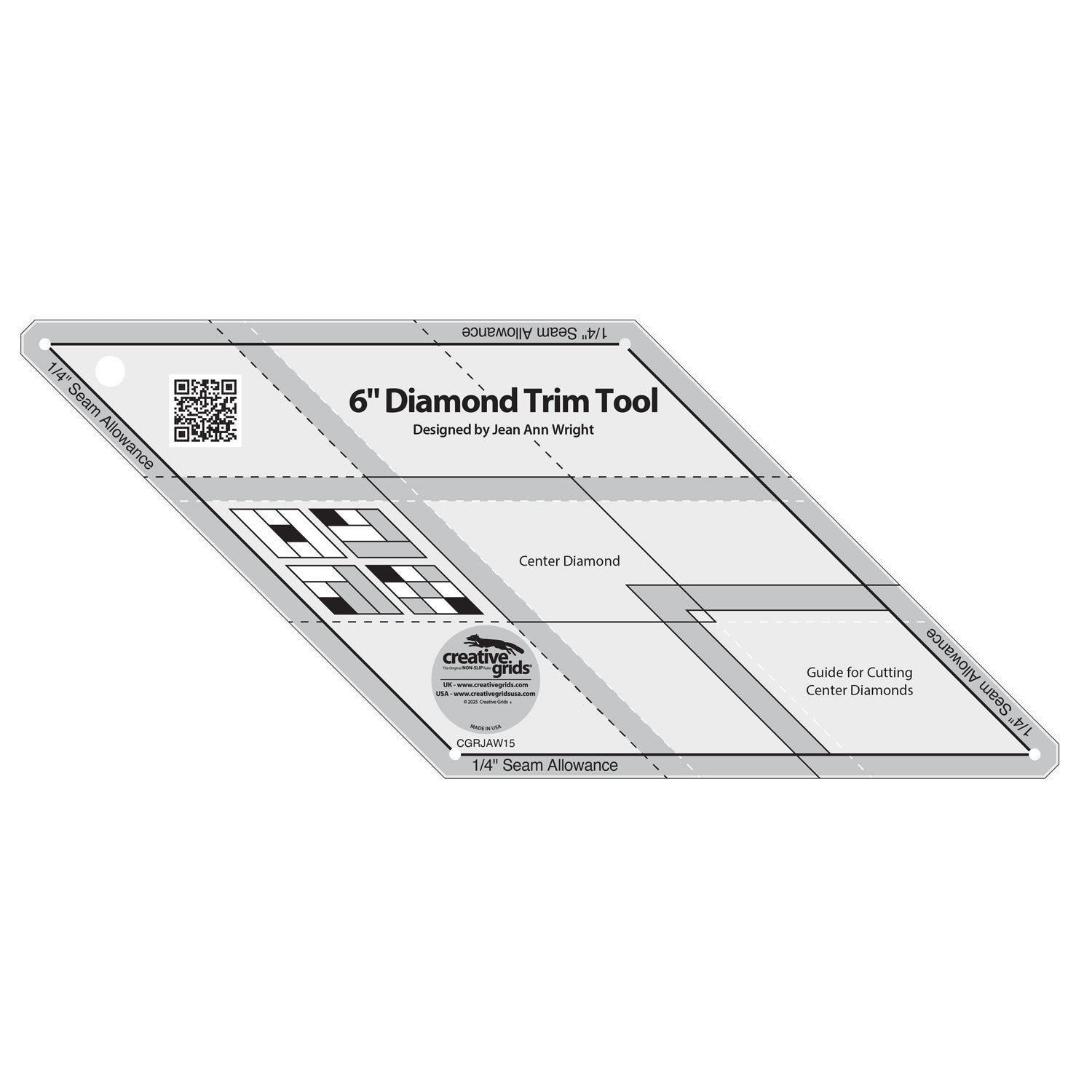 Creative Grids 6in Diamond Trim Tool