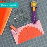 Creative Grids Quilt Ruler 4in Curvy Log Cabin Trim Tool
